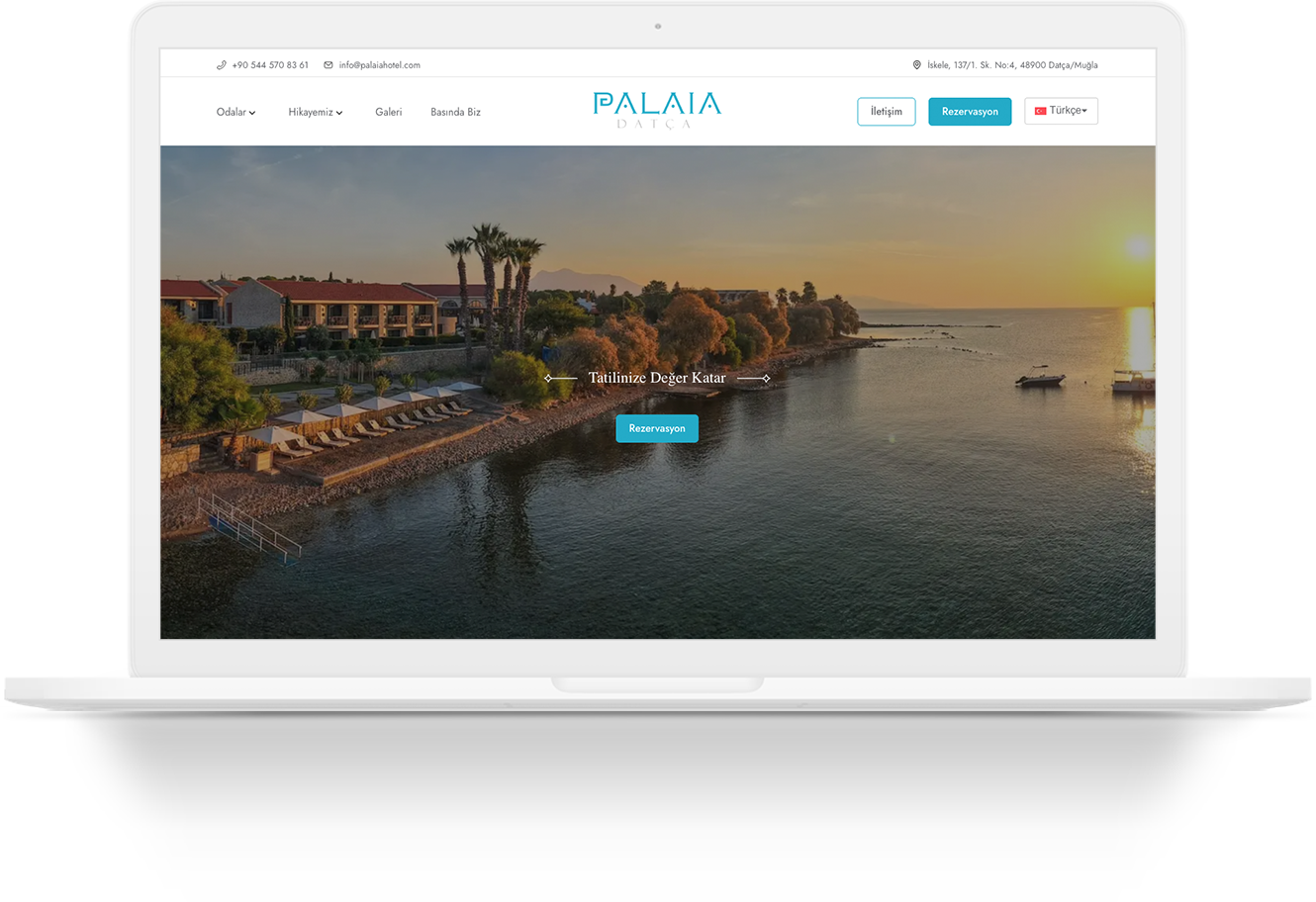 palaia hotel wordpress website tasarimi