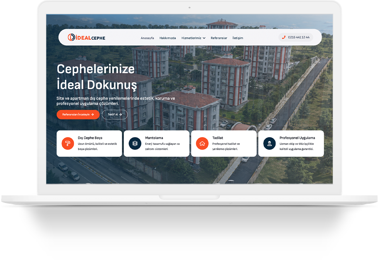 idealcephe wordpress web site tasarimi
